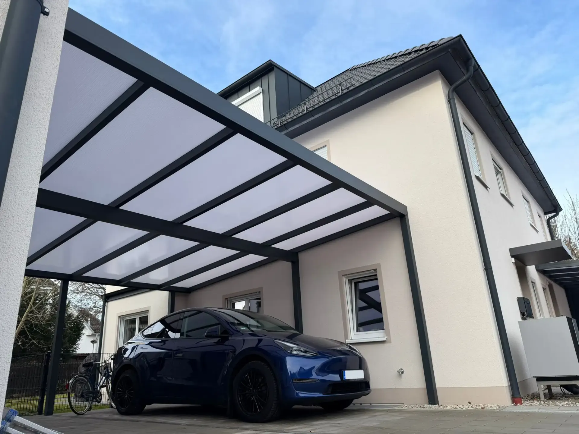 Twin-Carport freistehend in Olching