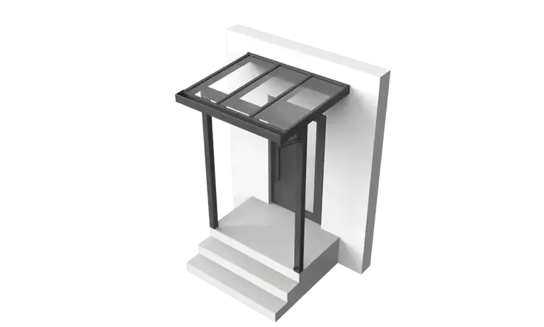 Vordach Pultdach Augsburg Überhang